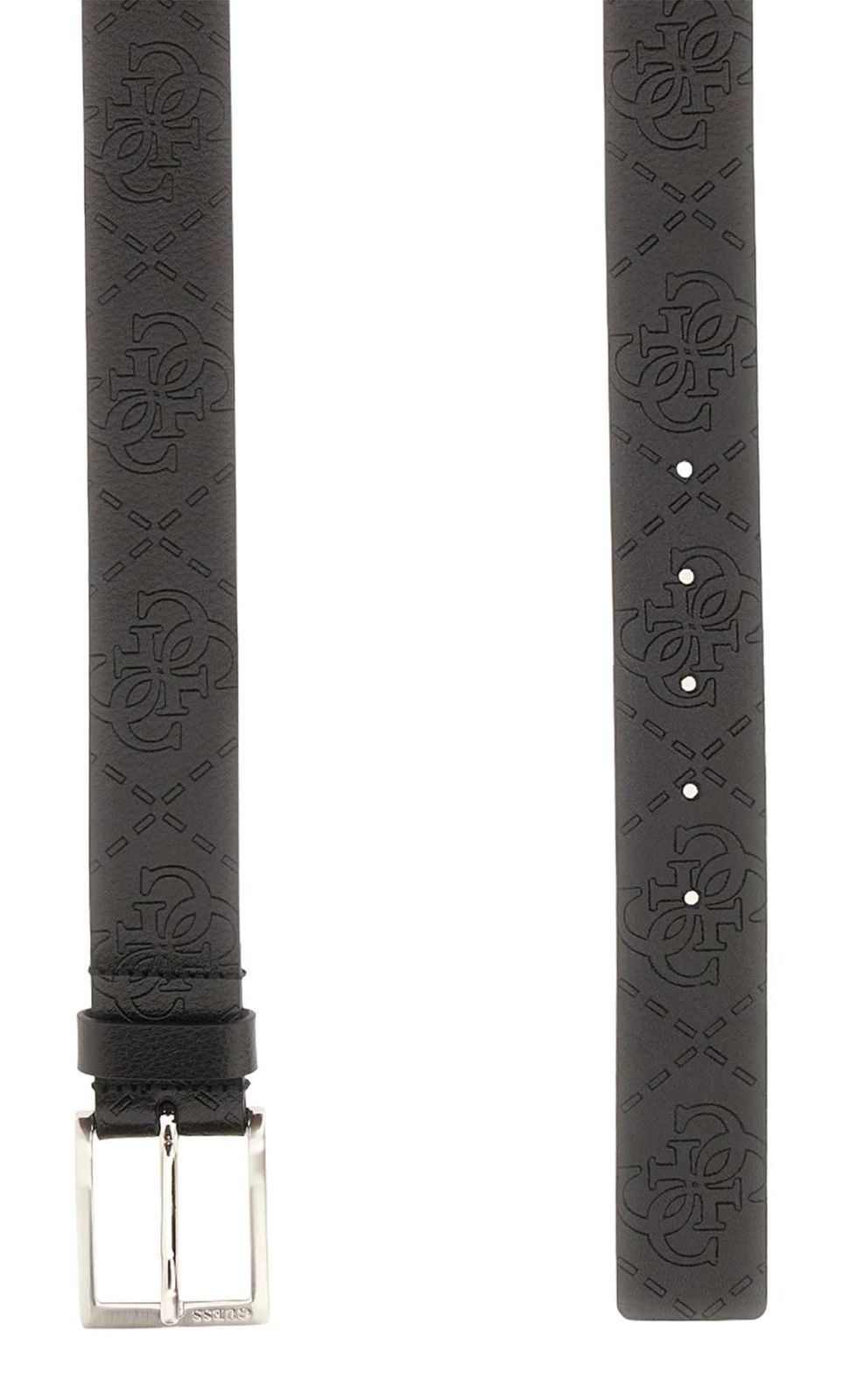 GUESS Boston Leather Belt H35 W115 Black GUESS Boston Leather Belt H35 W115 Black