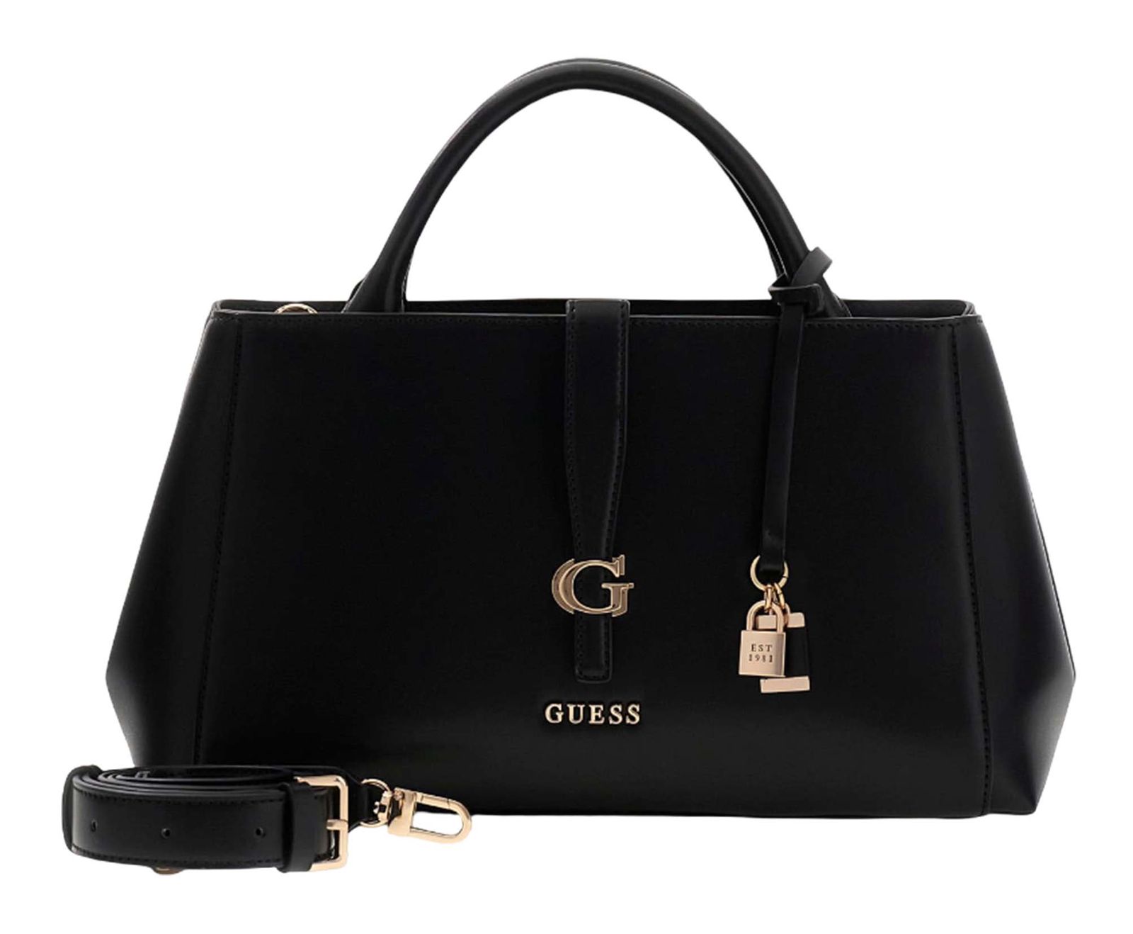 GUESS Carrie Girlfriend Satchel Black