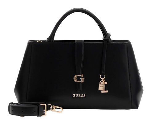 GUESS Carrie Girlfriend Satchel Black GUESS Carrie Girlfriend Satchel Black