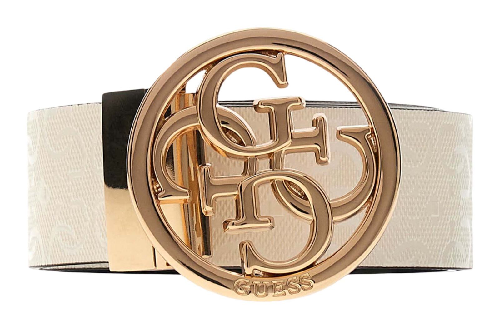 GUESS Stacey Adjustable & Reversible Belt H35 W95 Black / Cream White - kürzbar GUESS Stacey Adjustable & Reversible Belt H35 W95 Black / Cream White - kürzbar