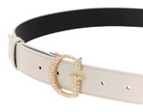 GUESS Leather Belt H30 W95 Cream White GUESS Leather Belt H30 W95 Cream White