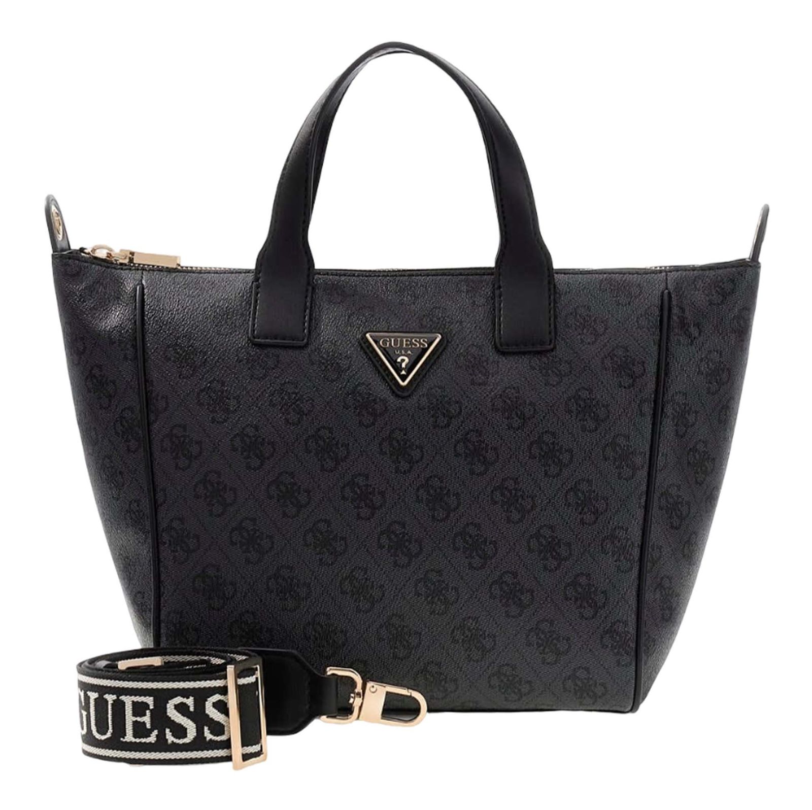 GUESS Follie Small Tote Bag Coal Logo