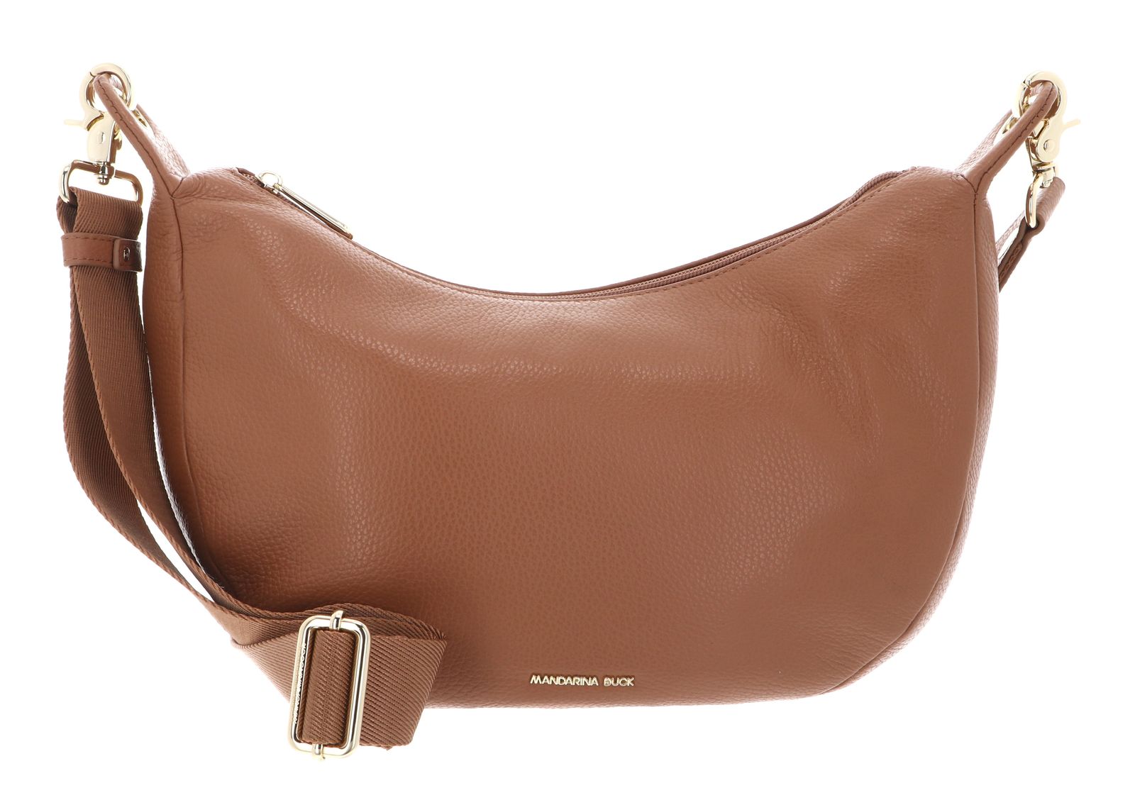 MANDARINA DUCK Mellow Leather Hobo Bag Pecan Nut