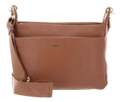 MANDARINA DUCK Mellow Leather Crossover Bag Pecan Nut
