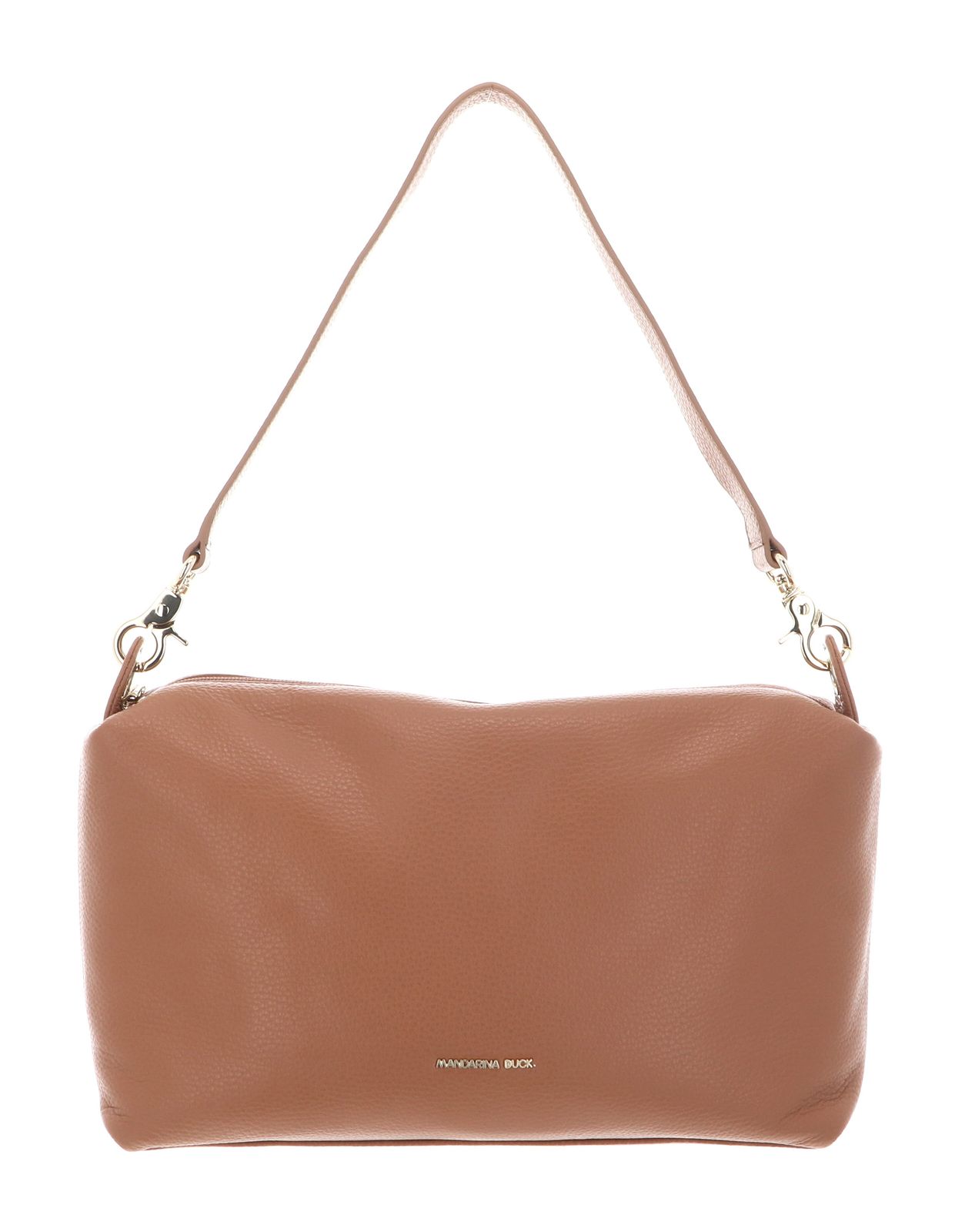 MANDARINA DUCK Mellow Leather Shoulder Pecan Nut