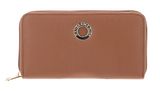 MANDARINA DUCK Mellow Leather Zip Around Wallet L Pecan Nut