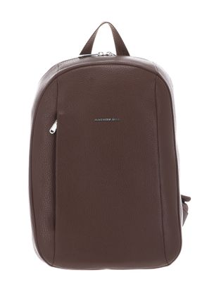 MANDARINA DUCK Mellow Leather Backpack Milk Chocolate