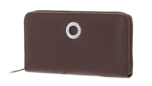 MANDARINA DUCK Mellow Leather Zip Around Wallet L Milk Chocolate MANDARINA DUCK Mellow Leather Zip Around Wallet L Milk Chocolate