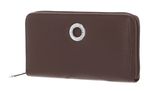 MANDARINA DUCK Mellow Leather Zip Around Wallet L Milk Chocolate