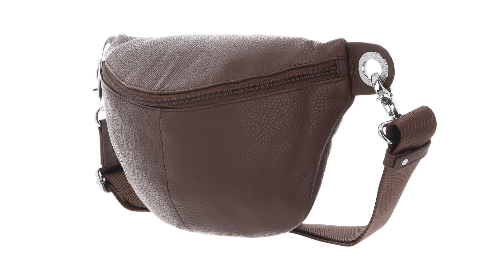 MANDARINA DUCK Mellow Leather Bum Bag Milk Chocolate MANDARINA DUCK Mellow Leather Bum Bag Milk Chocolate