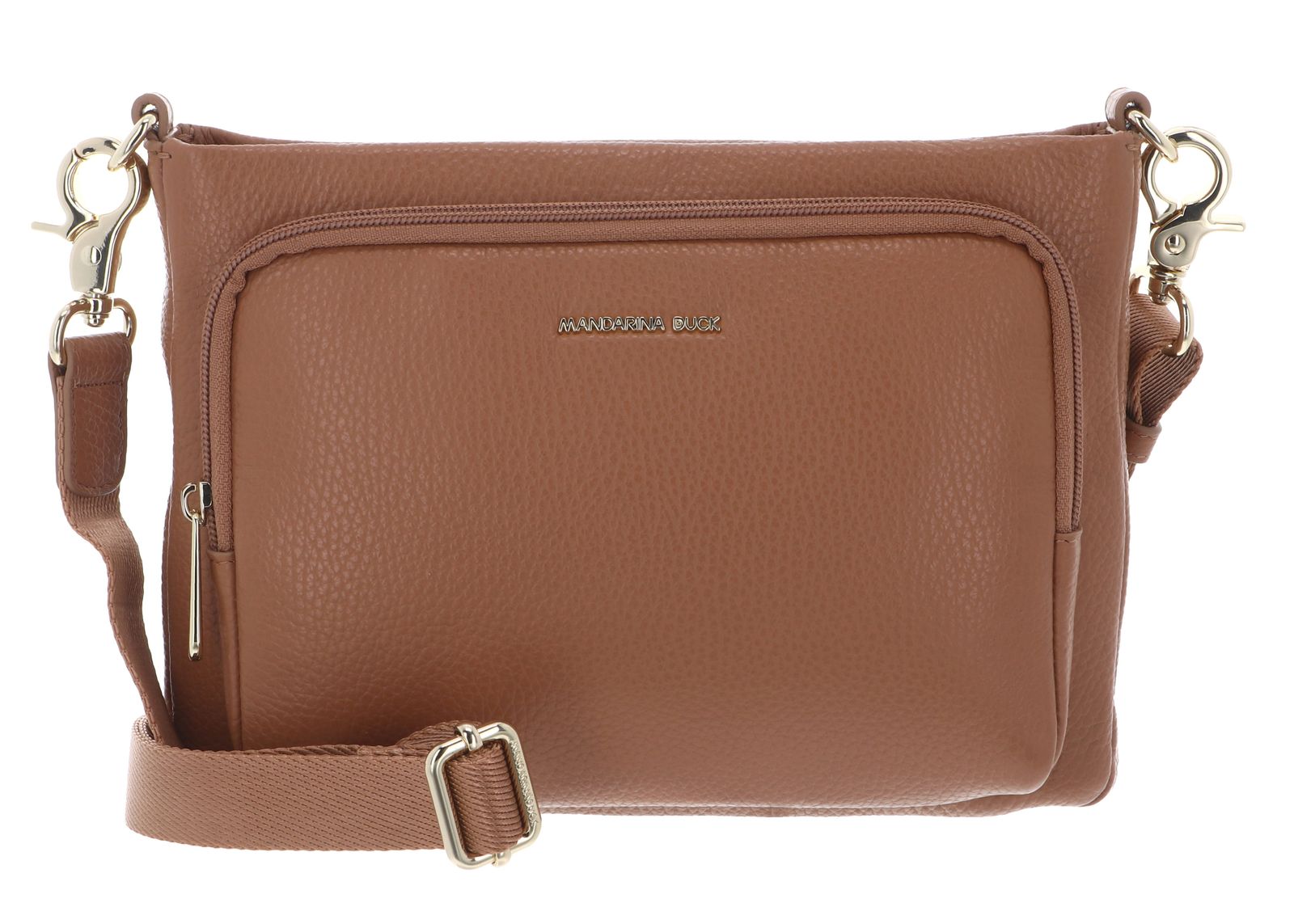 MANDARINA DUCK Mellow Leather Crossover Bag Pecan Nut