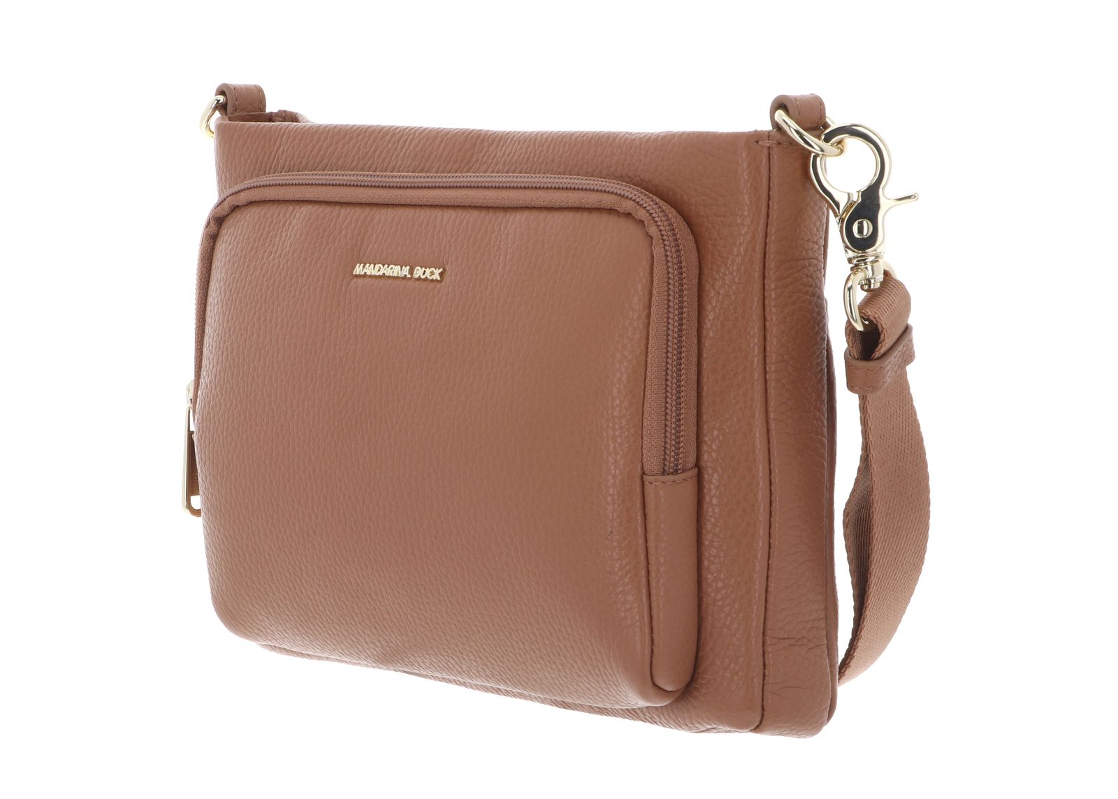 MANDARINA DUCK Mellow Leather Crossover Bag Pecan Nut MANDARINA DUCK Mellow Leather Crossover Bag Pecan Nut