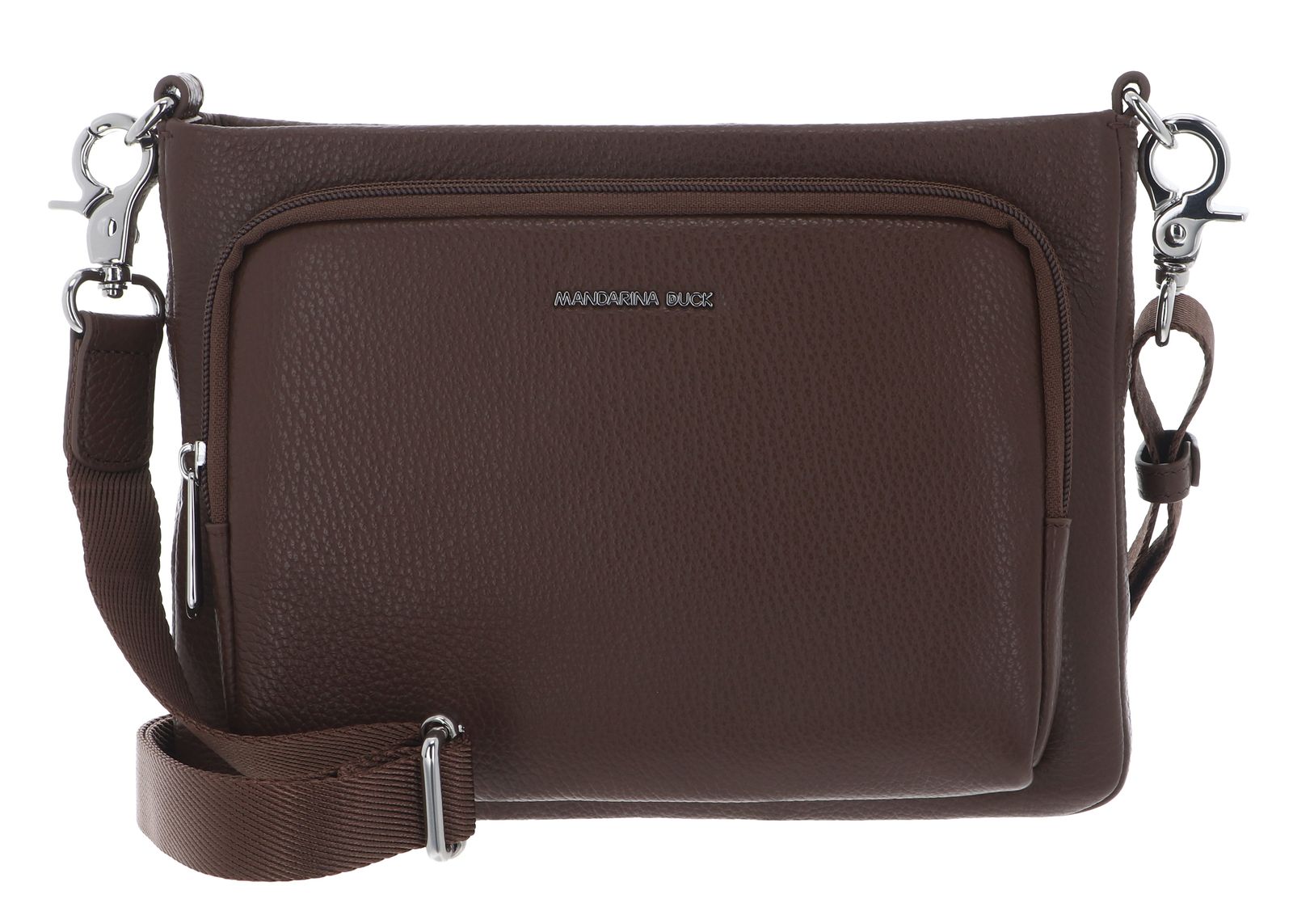 MANDARINA DUCK Mellow Leather Crossover Bag Milk Chocolate