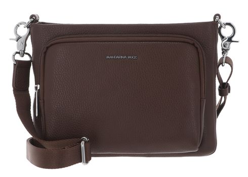 MANDARINA DUCK Mellow Leather Crossover Bag Milk Chocolate