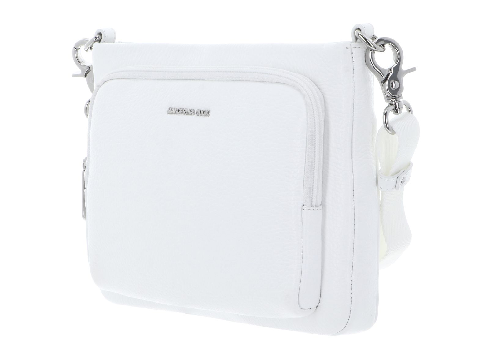MANDARINA DUCK Mellow Leather Crossover Bag Blanc MANDARINA DUCK Mellow Leather Crossover Bag Blanc