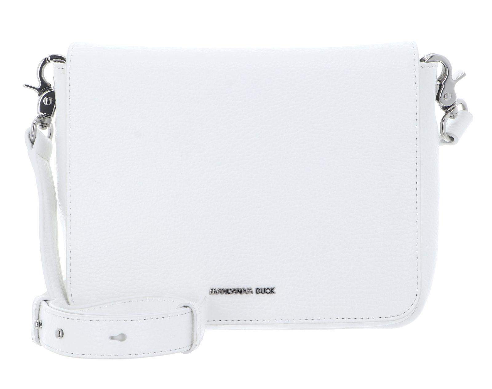 MANDARINA DUCK Mellow Leather Hunting Bag Blanc