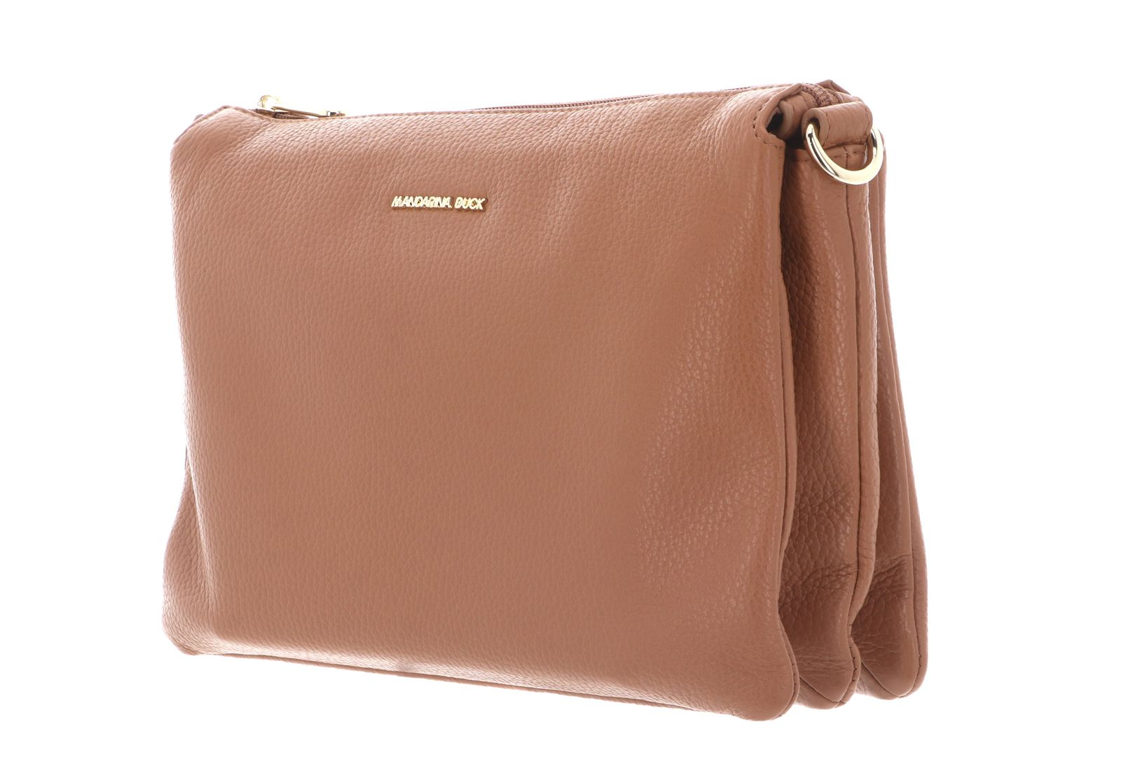 MANDARINA DUCK Mellow Leather Crossover Bag Pecan Nut MANDARINA DUCK Mellow Leather Crossover Bag Pecan Nut