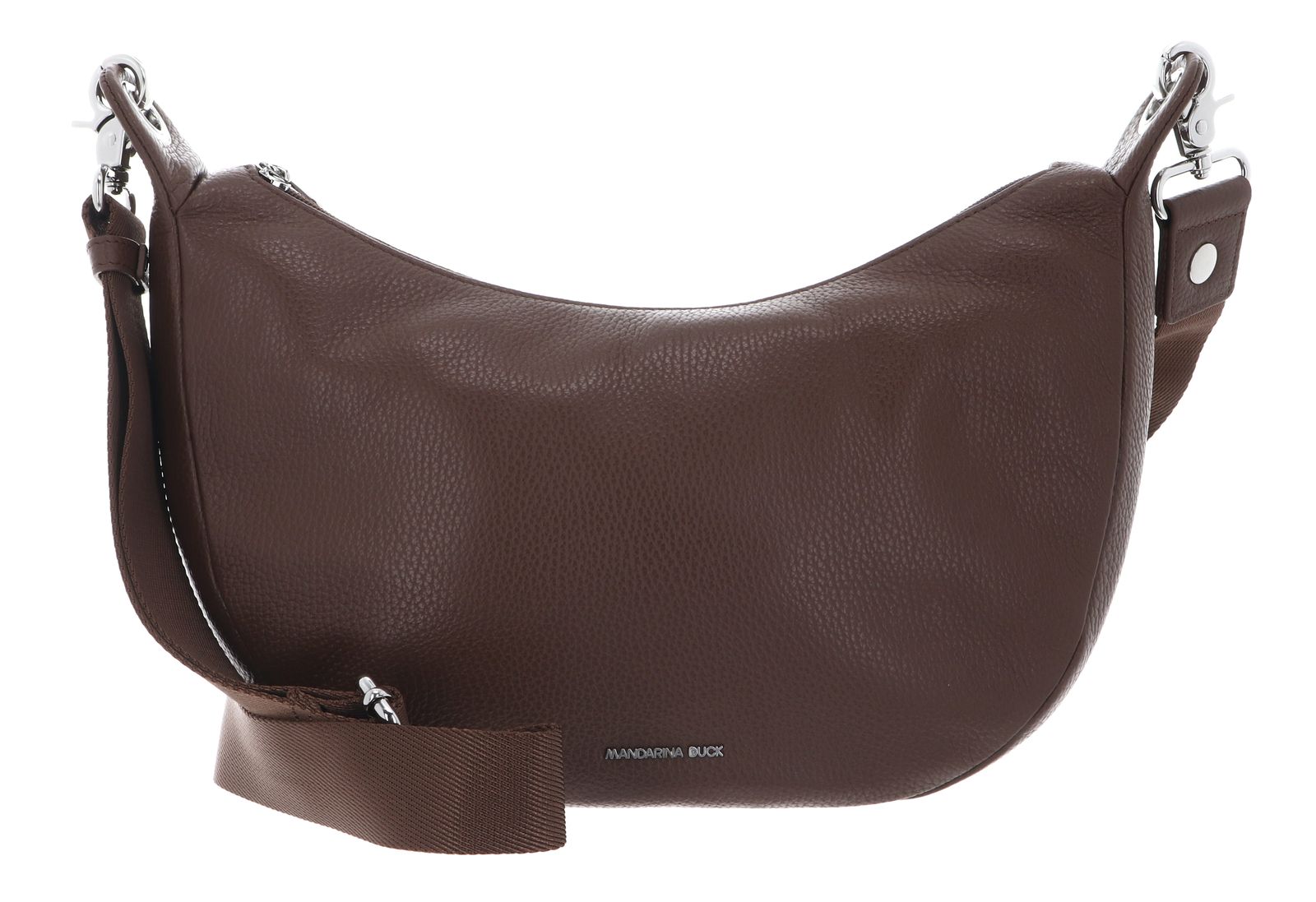 MANDARINA DUCK Mellow Leather Hobo Bag Milk Chocolate