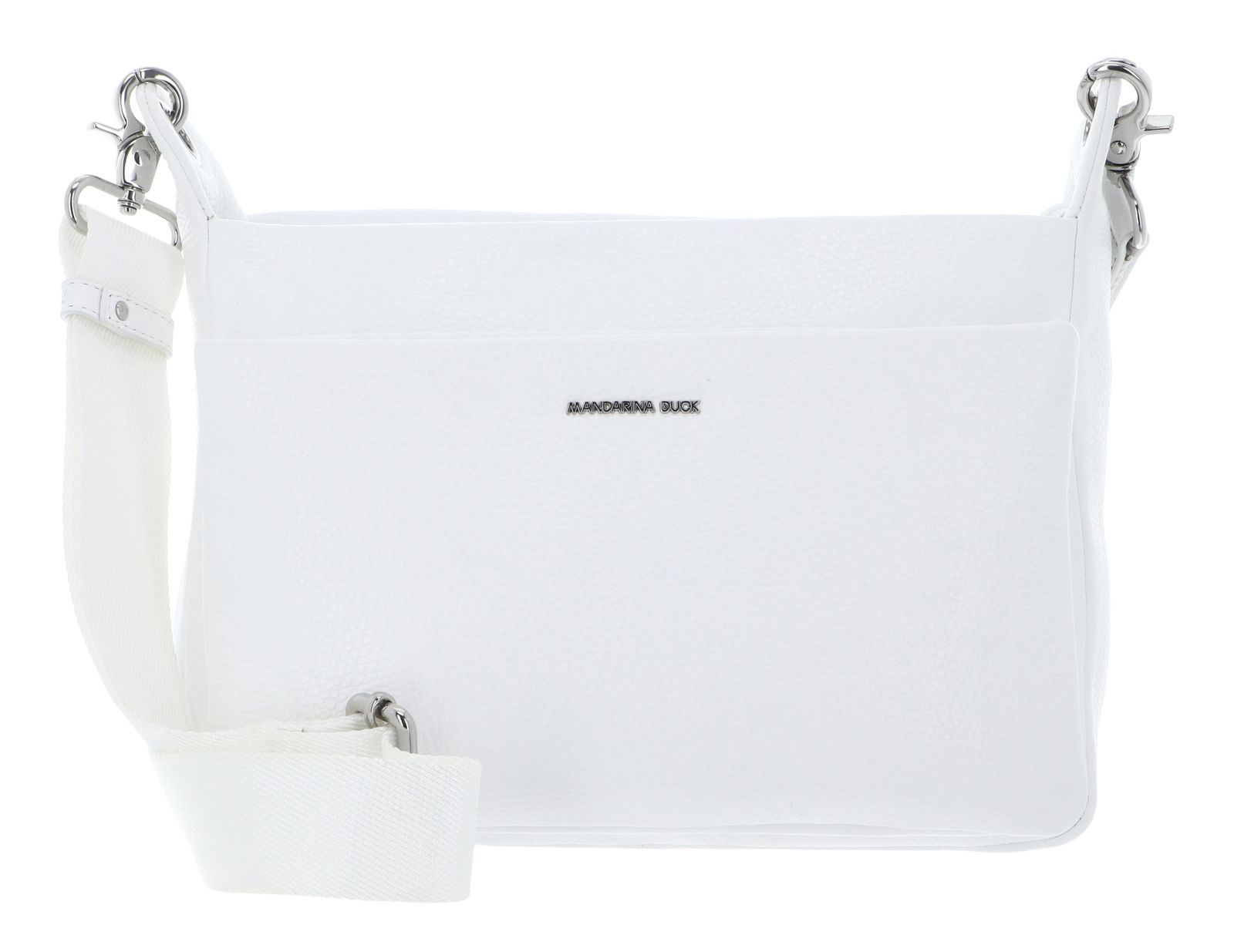 MANDARINA DUCK Mellow Leather Crossover Bag Blanc