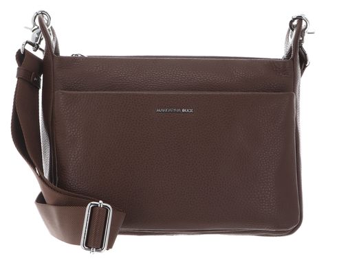 MANDARINA DUCK Mellow Leather Crossover Bag Milk Chocolate