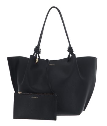 COCCINELLE Finn Handbag Grained Leather Noir
