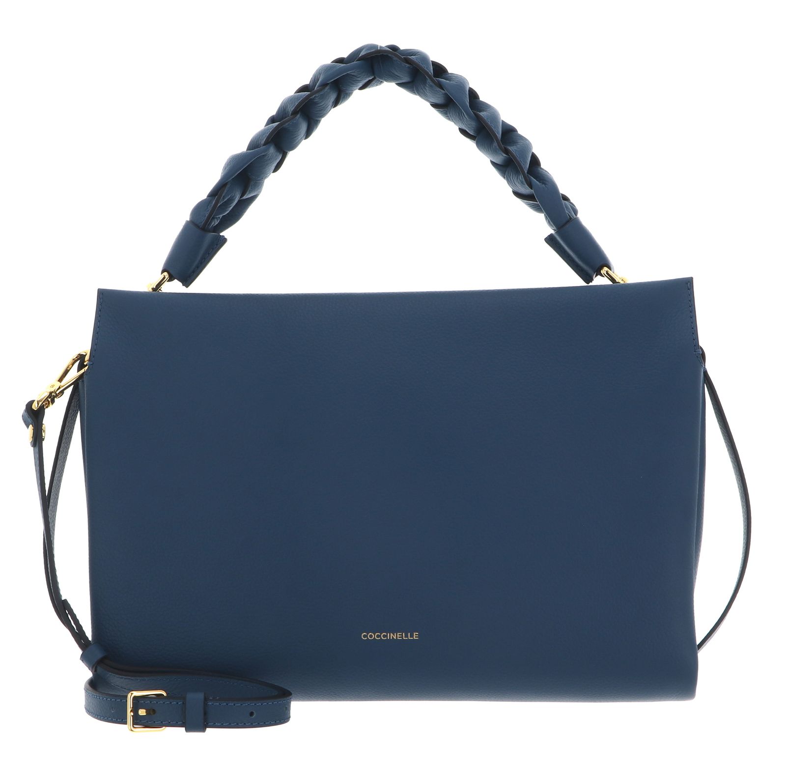 COCCINELLE Boheme Grana Double Hand Bag Deep Blue / Sandshell