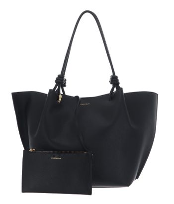 COCCINELLE Finn Handbag Grained Leather Noir