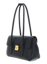 COCCINELLE C-Me Lock Handbag Grained Leather Noir