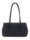 COCCINELLE C-Me Lock Handbag Grained Leather Noir