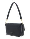 COCCINELLE C-Me Lock Shiny Smooth Handbag Leather Noir