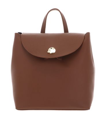 COCCINELLE Nikla Mini Bag Double Grainy Leather Cognac / Noir COCCINELLE Nikla Mini Bag Double Grainy Leather Cognac / Noir