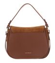 COCCINELLE Mavery Suede BI Handbag Suede Leather / Micro Gra. Le. Cognac / Cognac