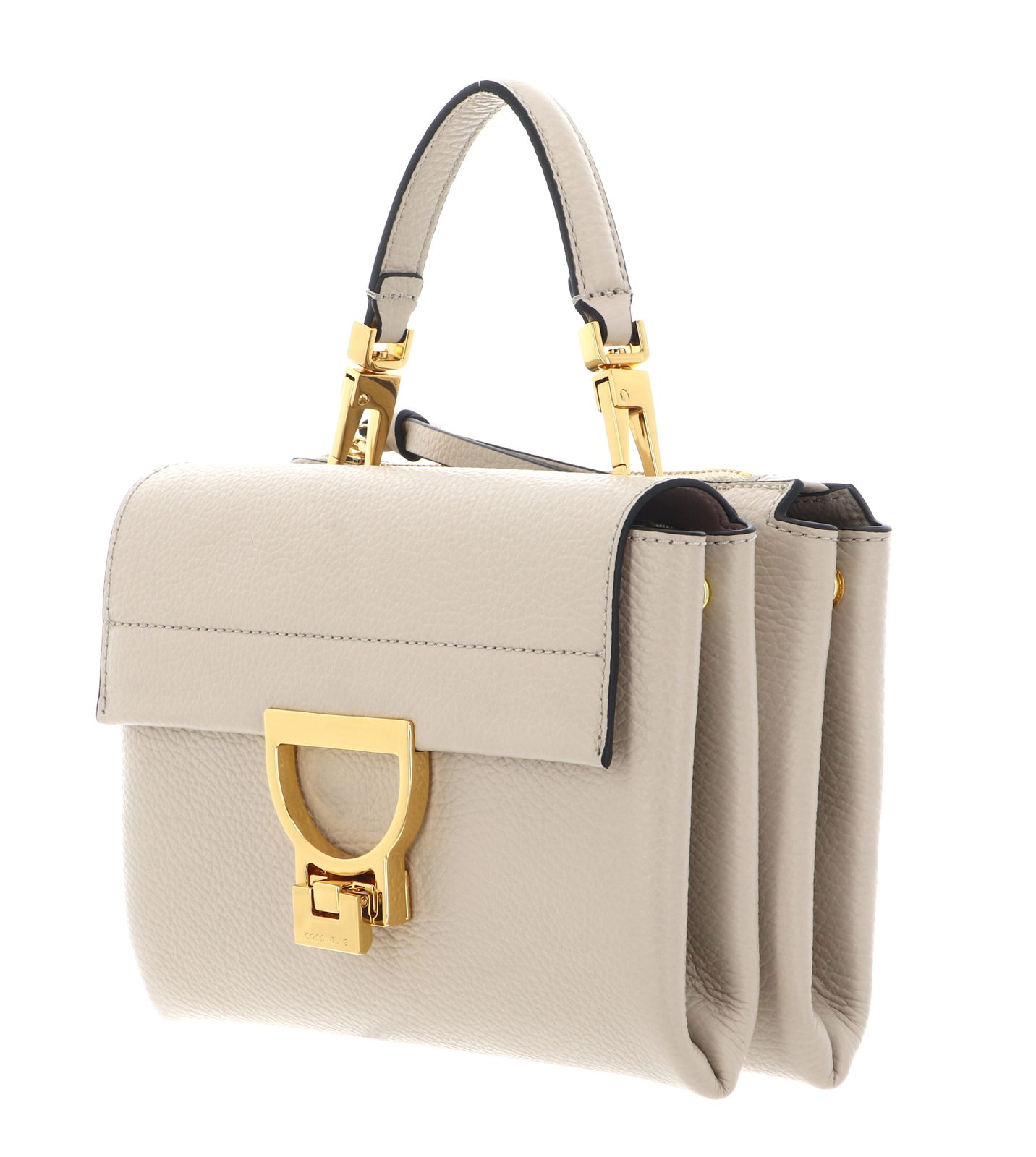 COCCINELLE Arlettis Handbag Grainy Leather Sandshell COCCINELLE Arlettis Handbag Grainy Leather Sandshell