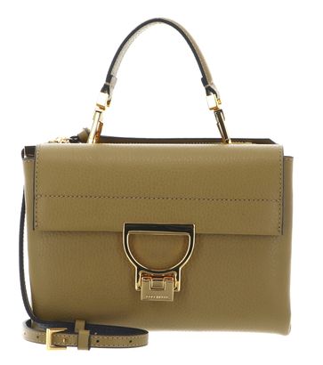 COCCINELLE Arlettis Handbag Grainy Leather Seagrass