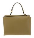 COCCINELLE Arlettis Handbag Grainy Leather Seagrass