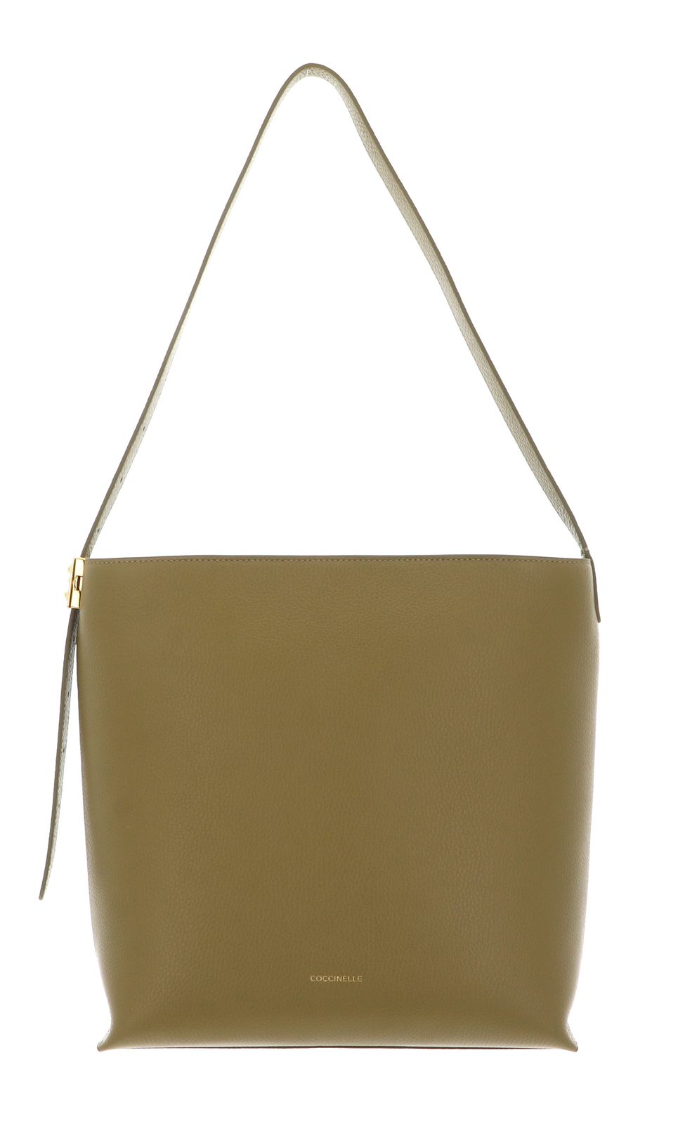 COCCINELLE C-Me Lock Handbag Grained Leather Seagrass