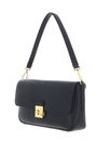 COCCINELLE C-Me Lock Handbag Grained Leather Noir