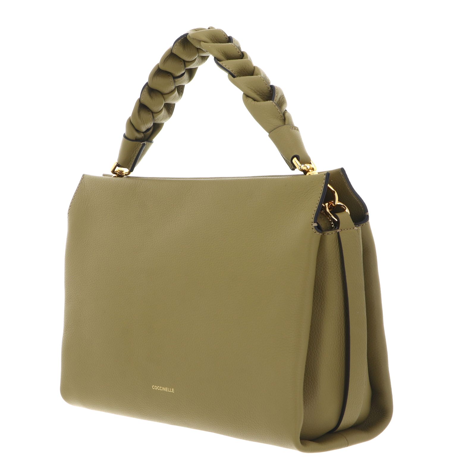 COCCINELLE Boheme Grana Double Hand Bag Seagrass / Sandshell COCCINELLE Boheme Grana Double Hand Bag Seagrass / Sandshell