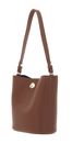 COCCINELLE Nikla Mini Bag Double Grainy Leather Cognac / Noir