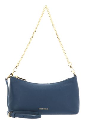 COCCINELLE Aura Mini Bag Grained Leather Deep Blue
