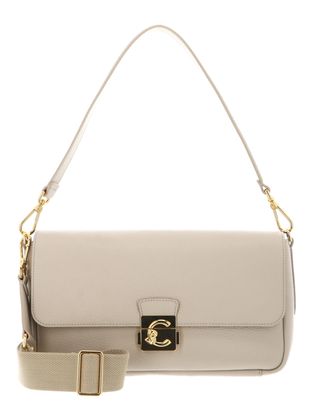 COCCINELLE C-Me Lock Handbag Grained Leather Sandshell