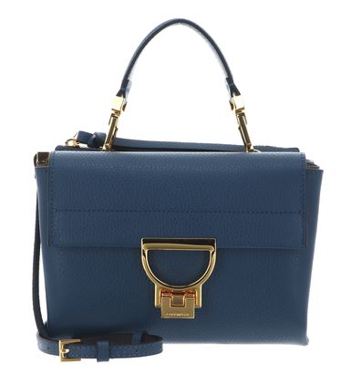 COCCINELLE Arlettis Handbag Grainy Leather Deep Blue