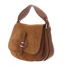 COCCINELLE Mavery Suede BI Handbag Suede Leather / Micro Gra. Le. Cognac / Cognac