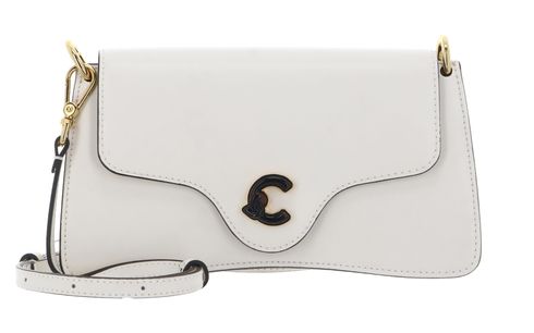 COCCINELLE C-Me Calf & Marb Crossbody Bag Pearl