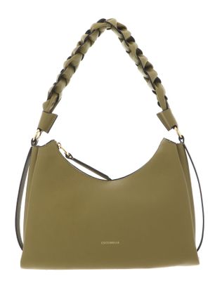 COCCINELLE Boheme Grana Double Shoulder Bag M Seagrass / Sandshell
