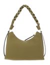 COCCINELLE Boheme Grana Double Shoulder Bag M Seagrass / Sandshell