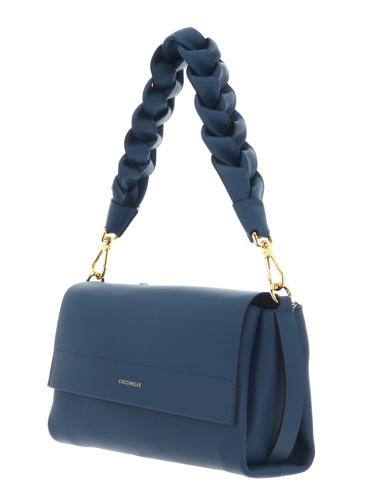 COCCINELLE Boheme Grana Double Shoulder Bag Deep Blue / Sandshell COCCINELLE Boheme Grana Double Shoulder Bag Deep Blue / Sandshell