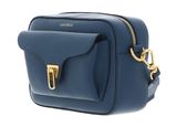 COCCINELLE Beat Soft Ribb Crossbody Bag Grained Leather Deep Blue
