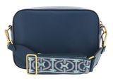 COCCINELLE Beat Soft Ribb Crossbody Bag Grained Leather Deep Blue