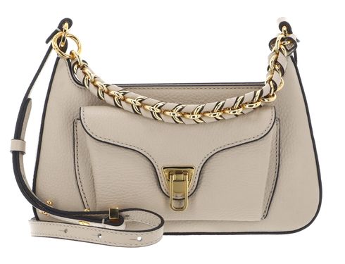 COCCINELLE Beat Grained Leather Handbag Sandshell